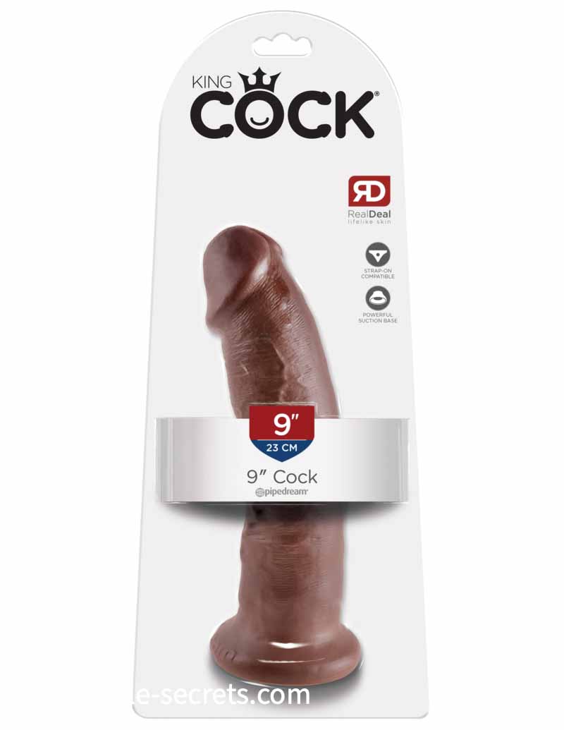King Cock 9 Inch Brown Cock