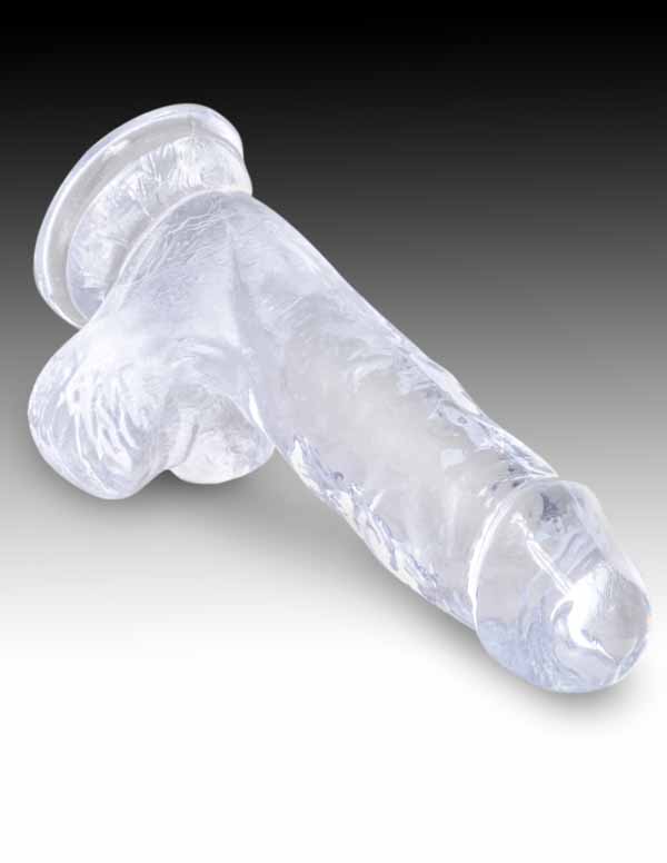 King Cock Clear 5 Inch Cock with Balls Dildo