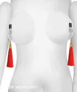 Glamor Tassel Nipple Clamp Red