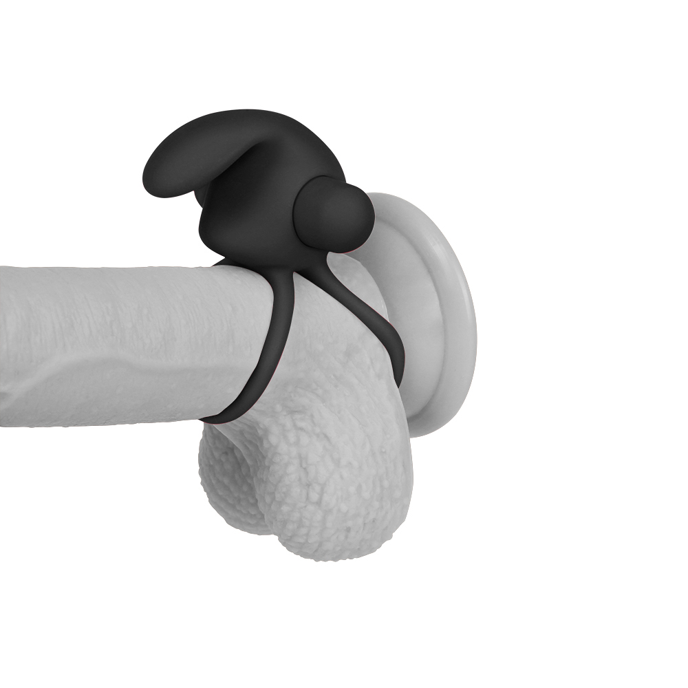 Power Clit Duo Silicone Cock Ring and Clit Vibrator