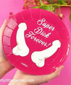 Super Dick Forever Bachelorette Paper Plates 3