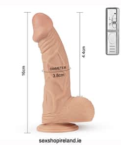 9 Inch Real Extreme Vibrating Dildo