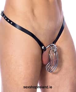 Chastity Belt with Metal Cock Cage