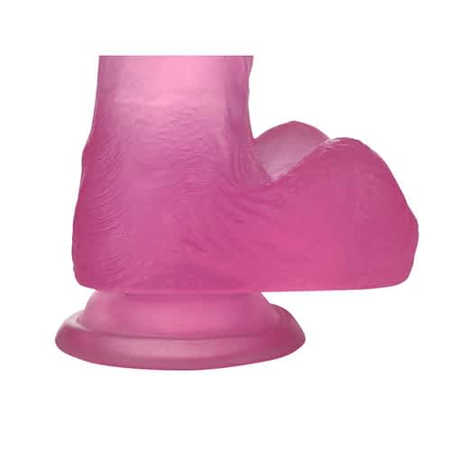 Jelly Studs Crystal Dildo Pink