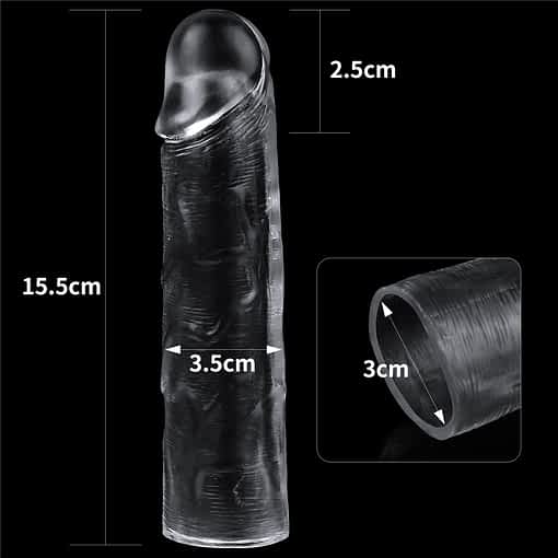 1 Inch Flawless Clear Penis Extender Sleeve