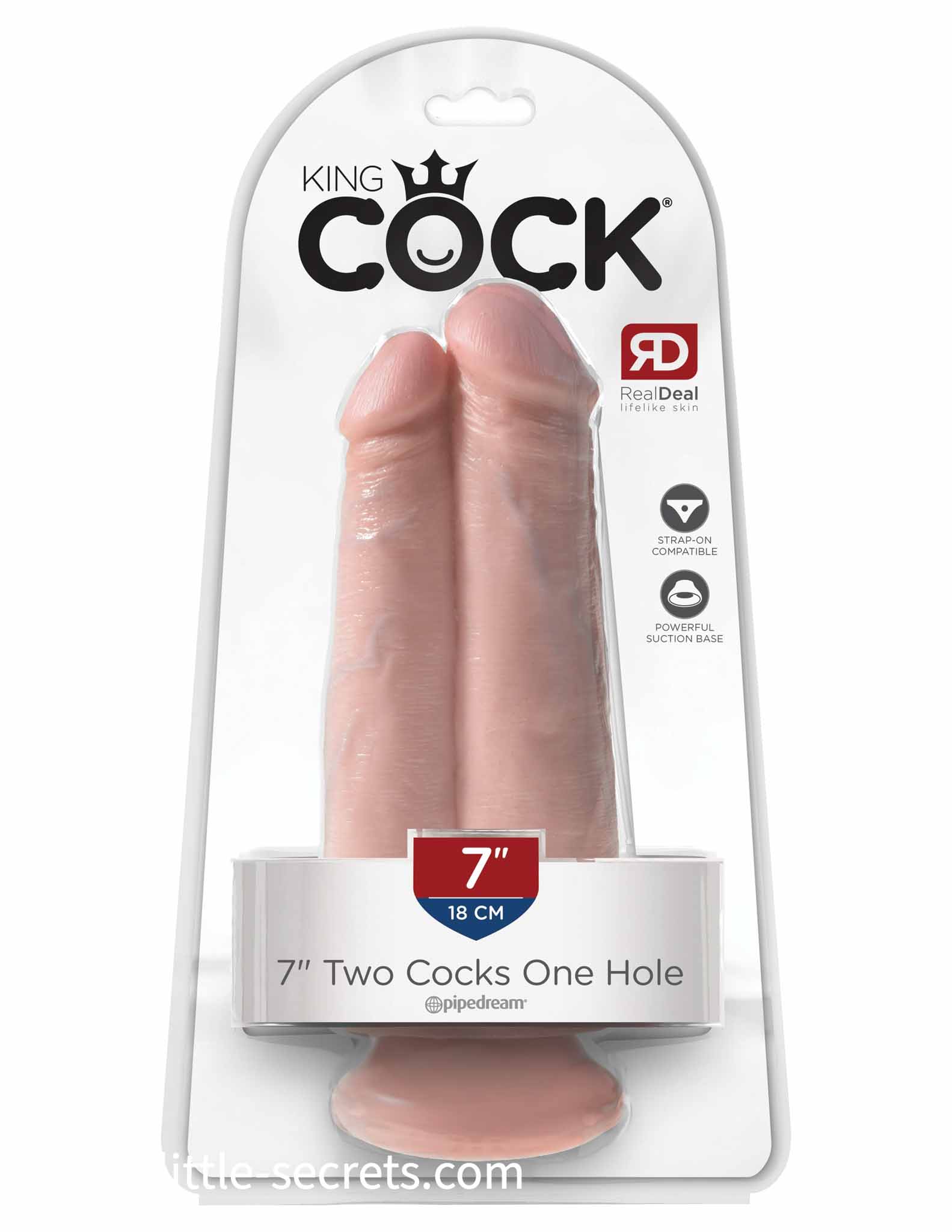 King Cock 7 Inch Two Cocks One Hole