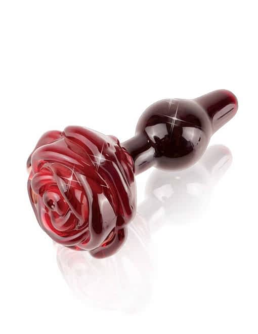 Pipedream Glass Anal Plug Icicles No. 76 - Red