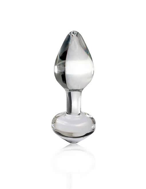 Pipedream Glass Anal Plug Icicles No. 44 - Clear