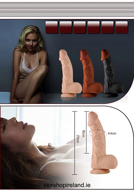 9 Inch Real Extreme Vibrating Dildo